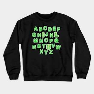 ABC Alphabet I Love You English Teacher Valentines Day Gift Crewneck Sweatshirt